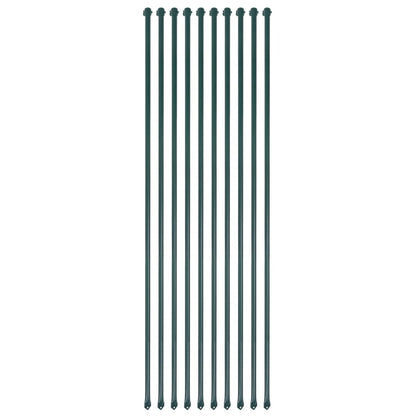 vidaXL Garden Post | Set of 10 | Green | Metal | Medium | Durable | Garden Post 1