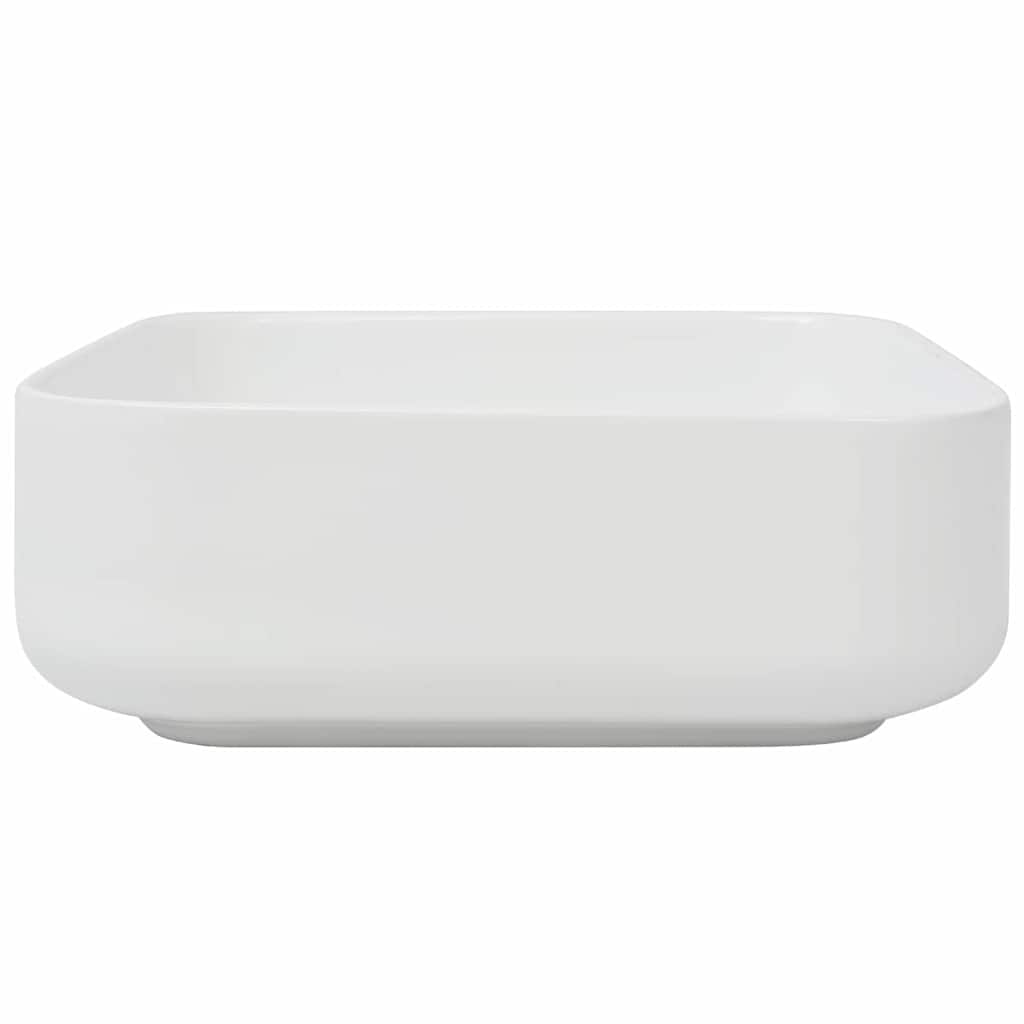 Basin Square Ceramic 39x39x13,5 cm White