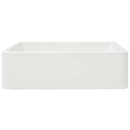 142339 vidaXL Basin Ceramic White 41x30x12 cm 4