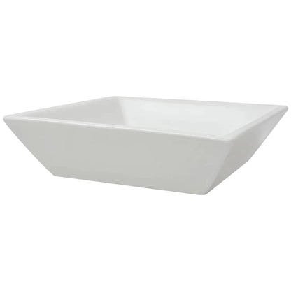 vidaXL Basin Square Ceramic White 41.5x41.5x12 cm 3
