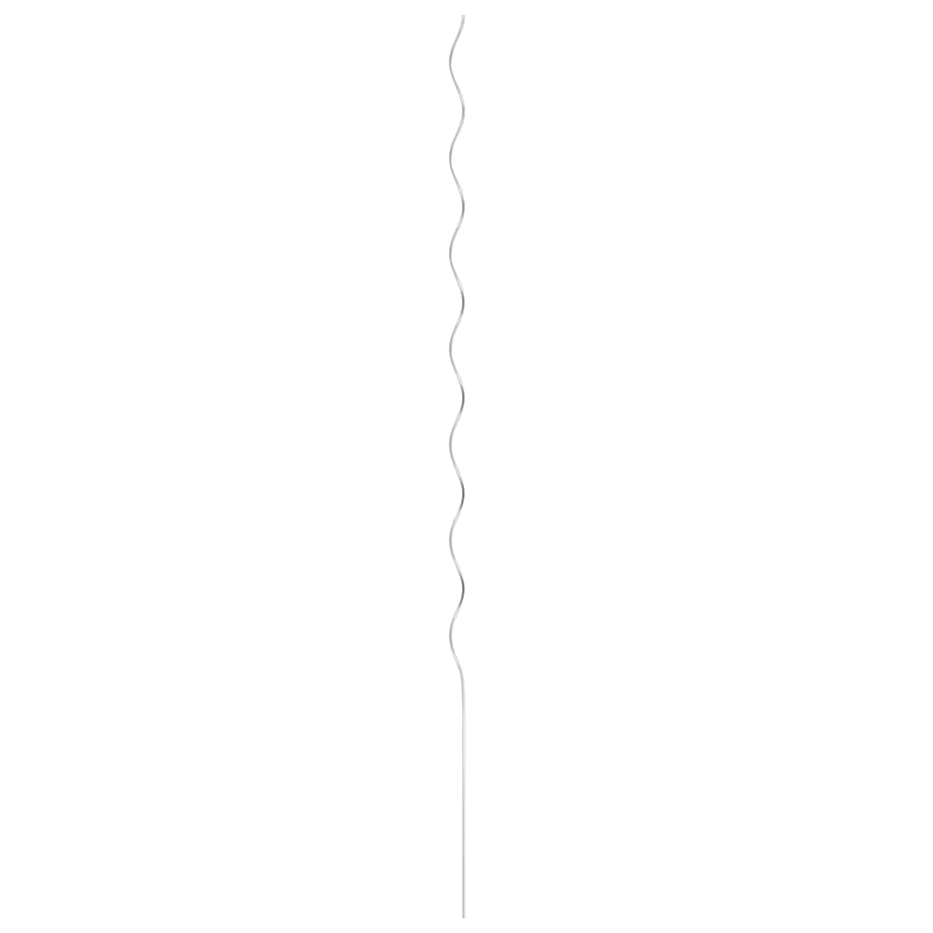 vidaXL Spiral Plant Support | Set of 20 | Galvanised Steel | 170 cm length 5