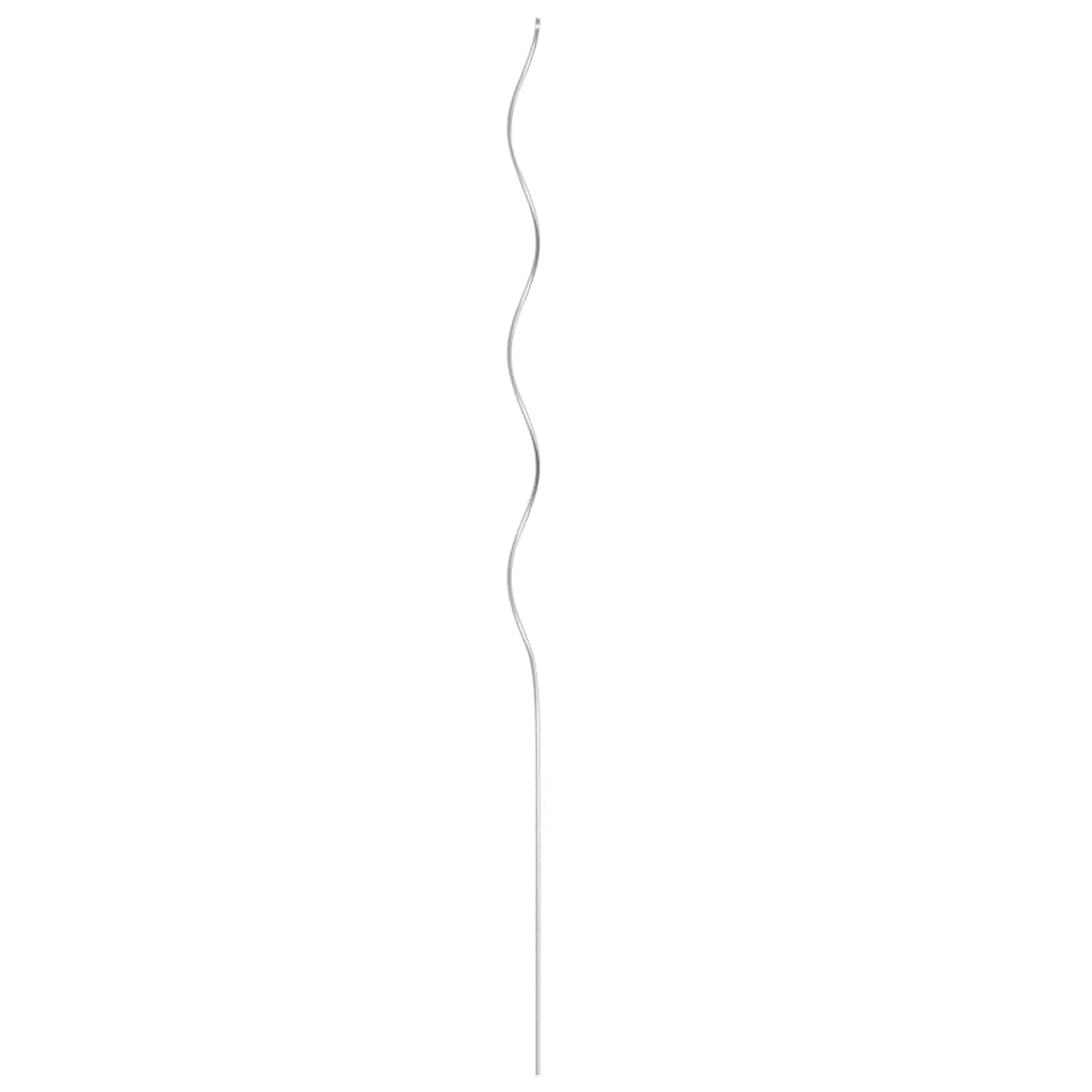 vidaXL 50 pcs Spiral Plant Supports 110 cm Galvanised Steel 5