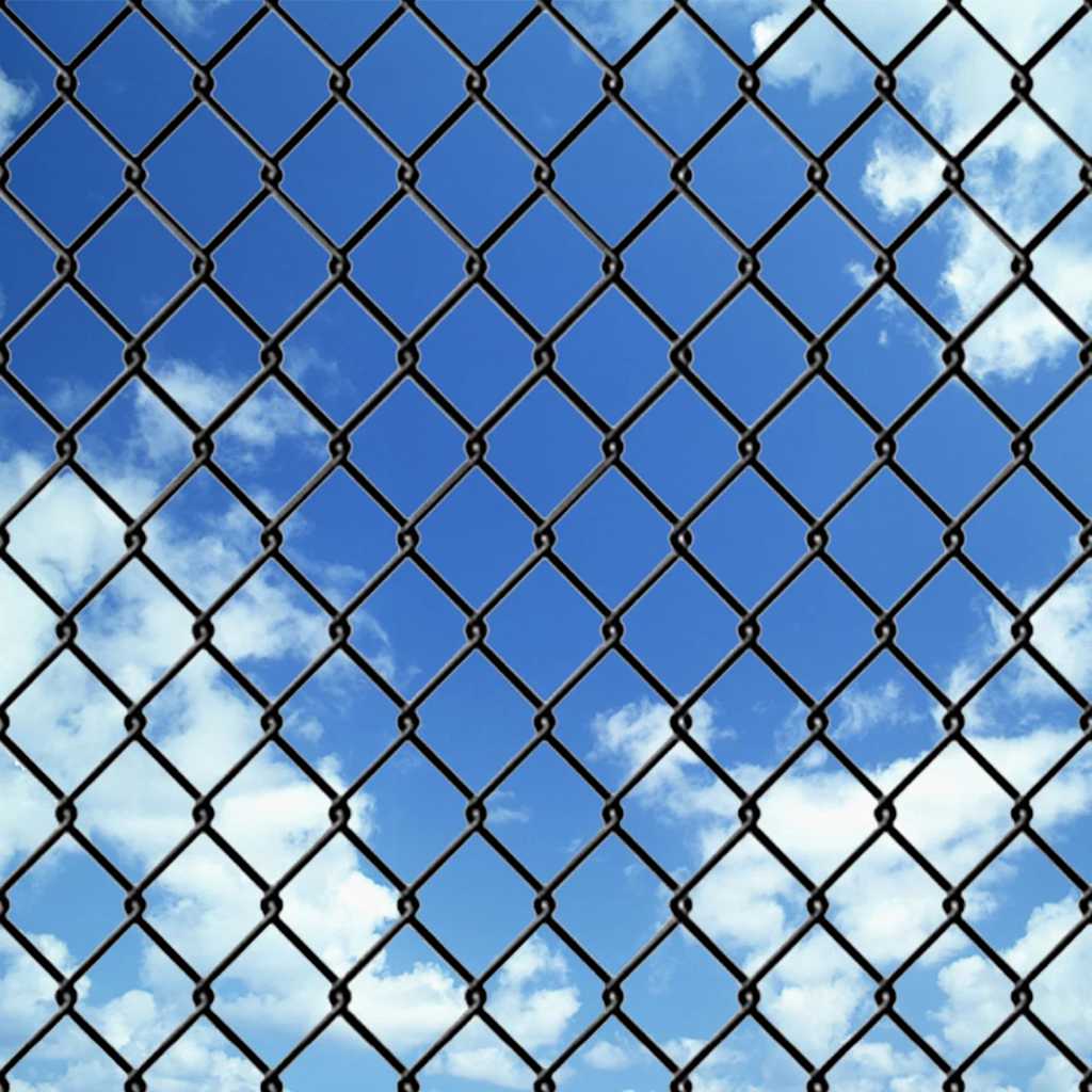 142426 vidaXL Chain Link Fence Steel 15x1,5 m Grey 3