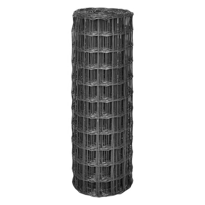 vidaXL Euro Fence Steel 25x1 m Grey 2
