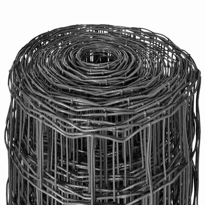 vidaXL Euro Fence Steel 25x1 m Grey 3