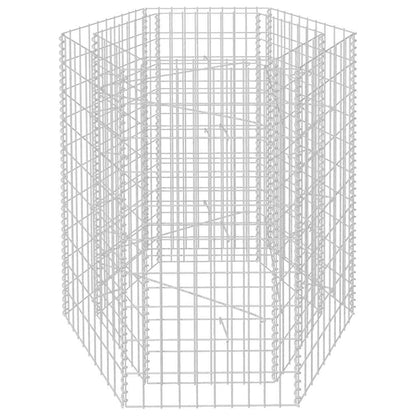 Hexagonal Gabion Raised Bed 100 cm 100 cm 90 cm