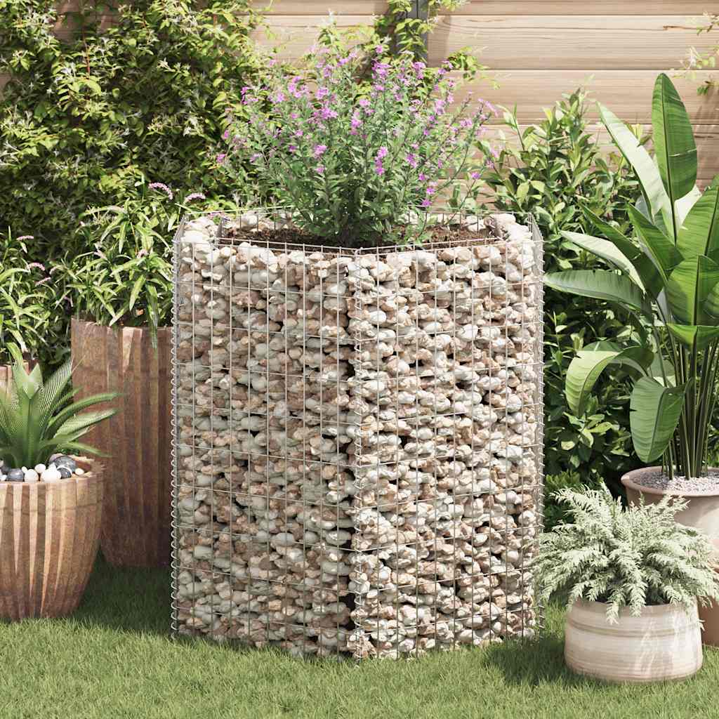 Hexagonal Gabion Raised Bed 100 cm 100 cm 90 cm