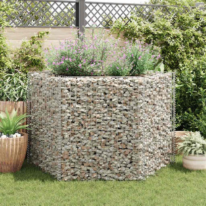 vidaXL Hexagonal Gabion Raised Bed