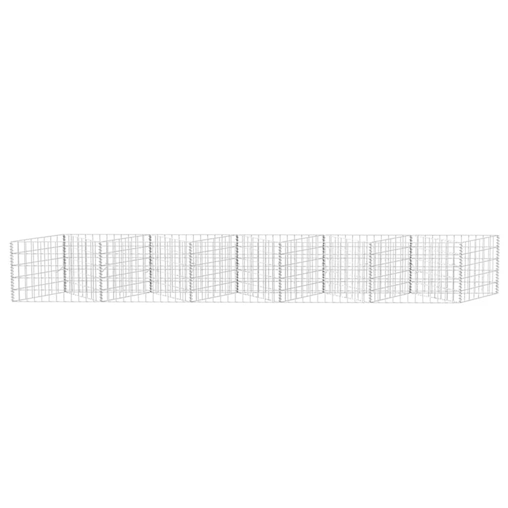 vidaXL Gabion Basket Galvanised Steel 300x30x50 cm 5