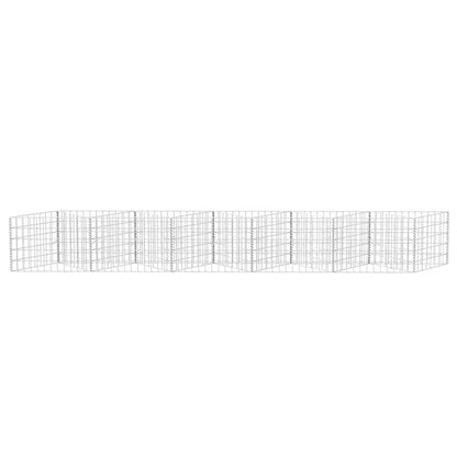 vidaXL Gabion Basket Galvanised Steel 300x30x50 cm 5