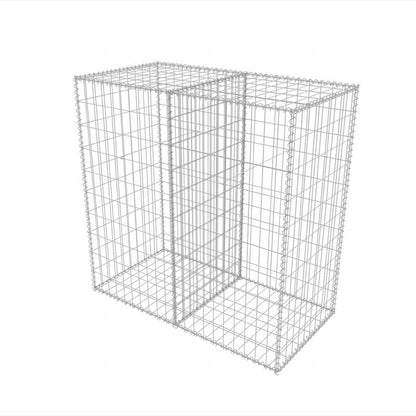 vidaXL Gabion Basket Galvanised Steel 100x50x100 cm 2