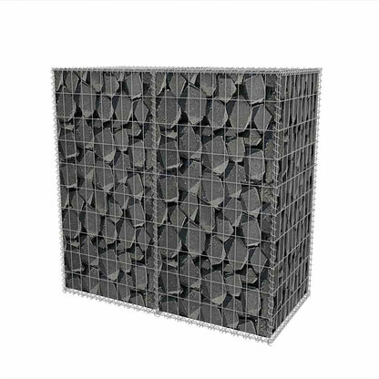 vidaXL Gabion Basket Galvanised Steel 100x50x100 cm 4