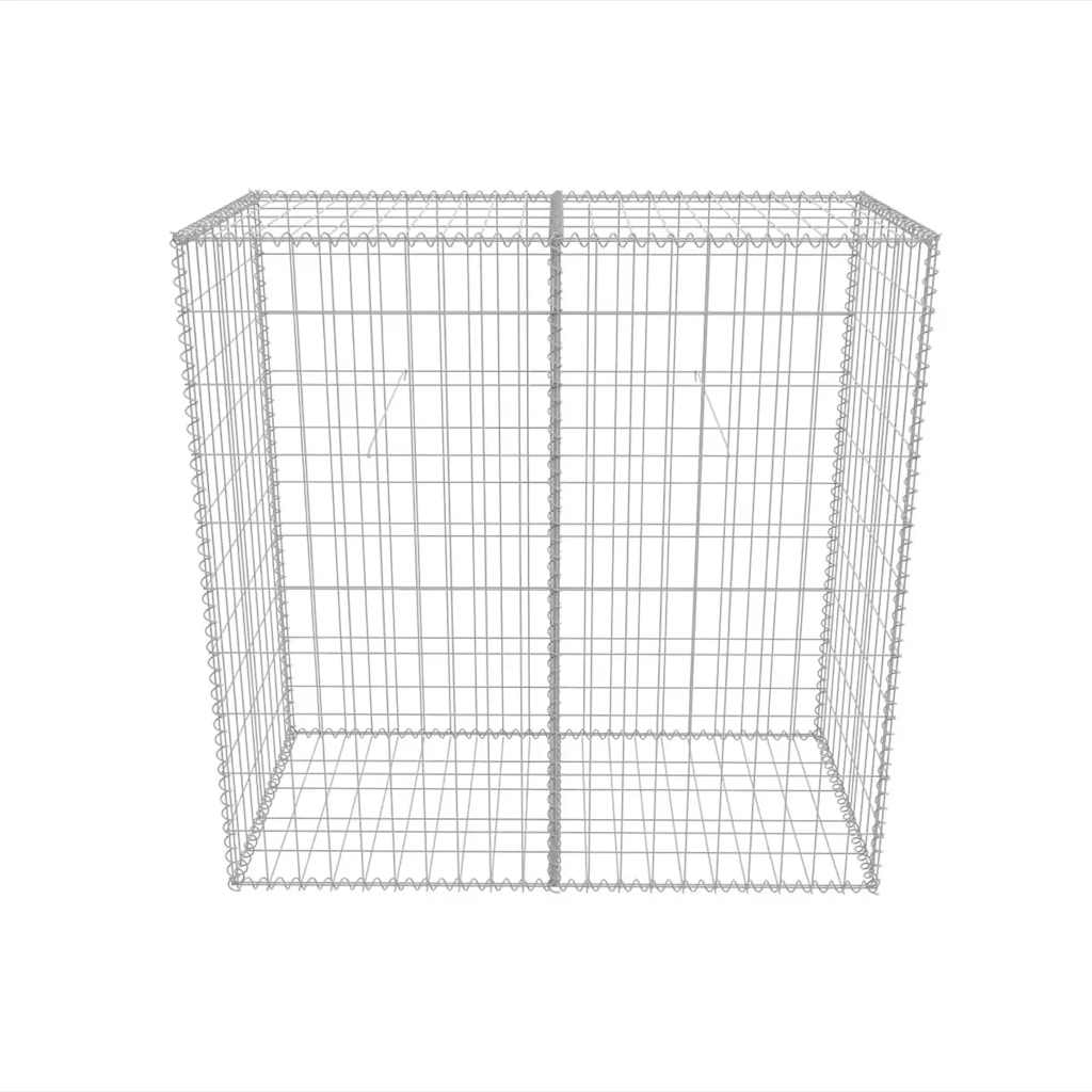 vidaXL Gabion Basket Galvanised Steel 100x50x100 cm 5