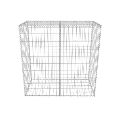 vidaXL Gabion Basket Galvanised Steel 100x50x100 cm 5