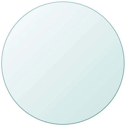 vidaXL Table Top | Transparent | Tempered Glass | 800 mm Diameter | Durable 2