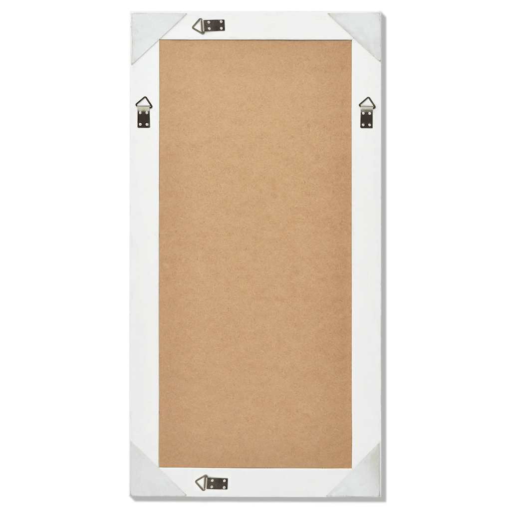243679 vidaXL Wall Mirror Baroque Style 100x50 cm White 6