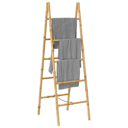 vidaXL Towel Rack | Brown | Bamboo | Medium | Durable | Bamboo Towel Rack 4