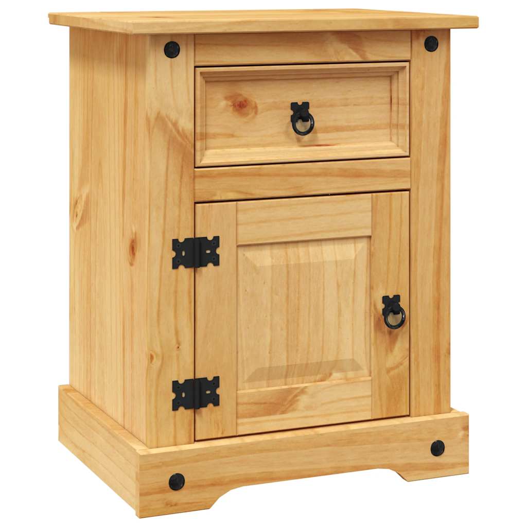 vidaXL Bedside Cabinet | Brown | Solid pinewood | Medium | Bedside Cabinet 2