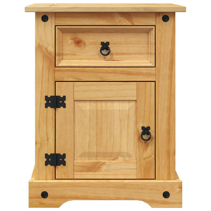 vidaXL Bedside Cabinet | Brown | Solid pinewood | Medium | Bedside Cabinet 4