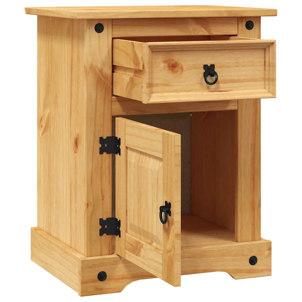 vidaXL Bedside Cabinet | Brown | Solid pinewood | Medium | Bedside Cabinet 5