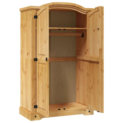 vidaXL Wardrobe | Brown | Solid Pinewood | Large | Wardrobe | Rectangular 5