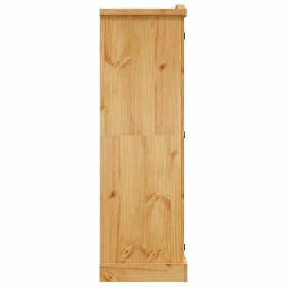 vidaXL Wardrobe | Brown | Solid pinewood | Large | Wardrobe | Rectangular 6
