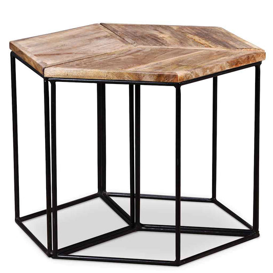 243976 vidaXL Coffee Table Solid Mango Wood 56x48x40 cm 1