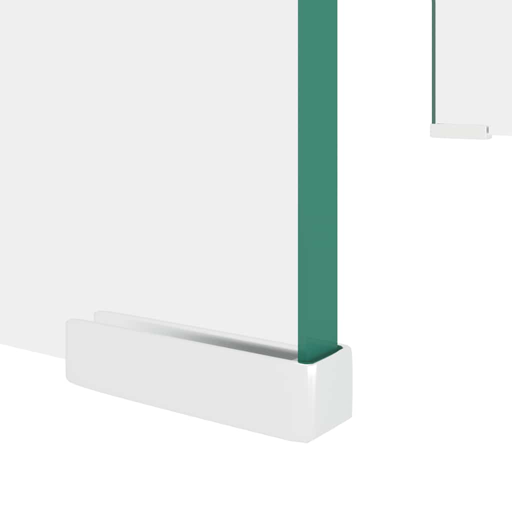 vidaXL TV Stand | Clear | Tempered Glass, Plastic | 60 x 25 x 11 cm | Ergonomic 5
