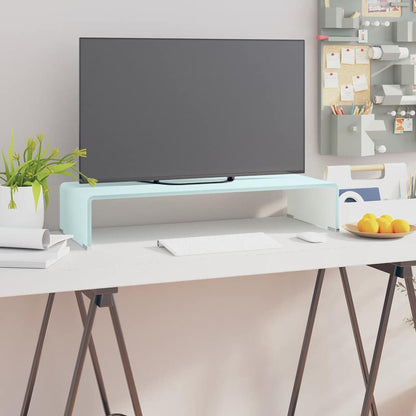 vidaXL Tv Stand | Green | Glass | Medium |  Durable  | Tv Stand | Rectangular 1