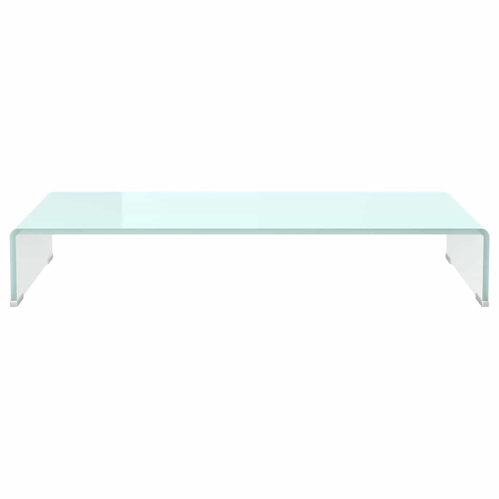 vidaXL TV Stand/Monitor Riser Glass Green 80x30x13 cm 3