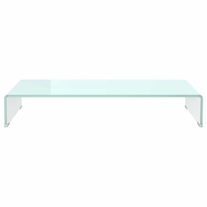 vidaXL TV Stand/Monitor Riser Glass Green 80x30x13 cm 3