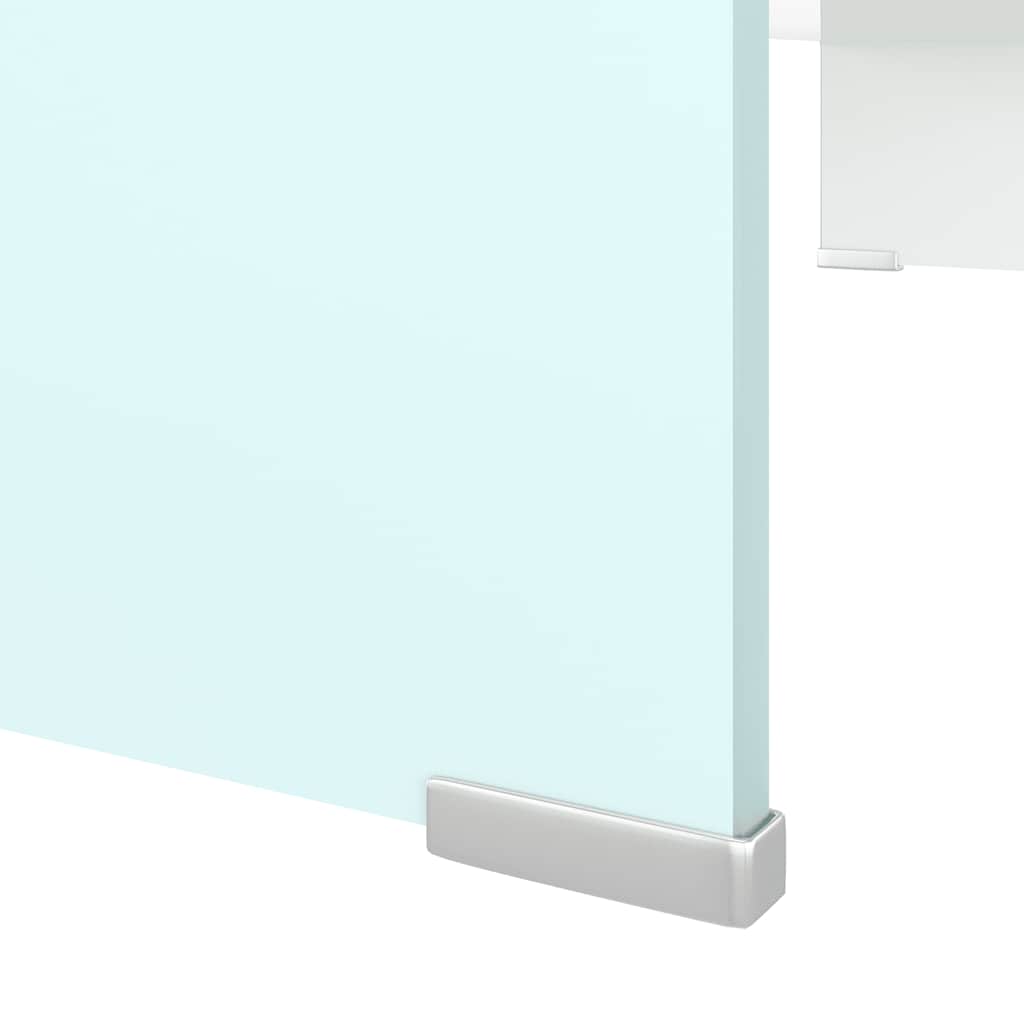 vidaXL TV Stand/Monitor Riser Glass Green 80x30x13 cm 5