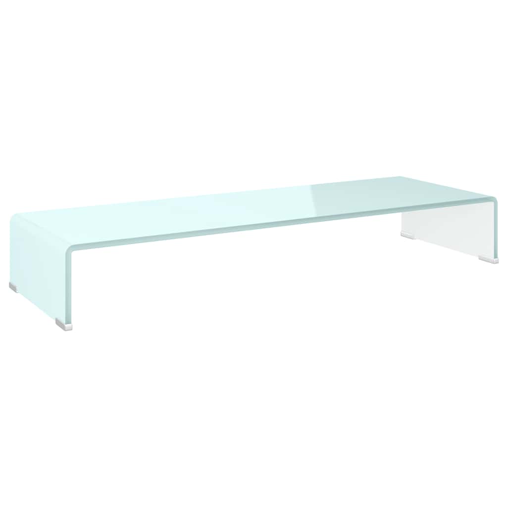 TV Stand/Monitor Riser Glass Depth 30 cm Green 90 cm