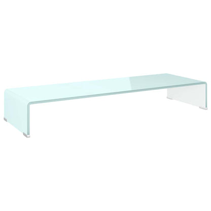 TV Stand/Monitor Riser Glass Depth 30 cm Green 90 cm