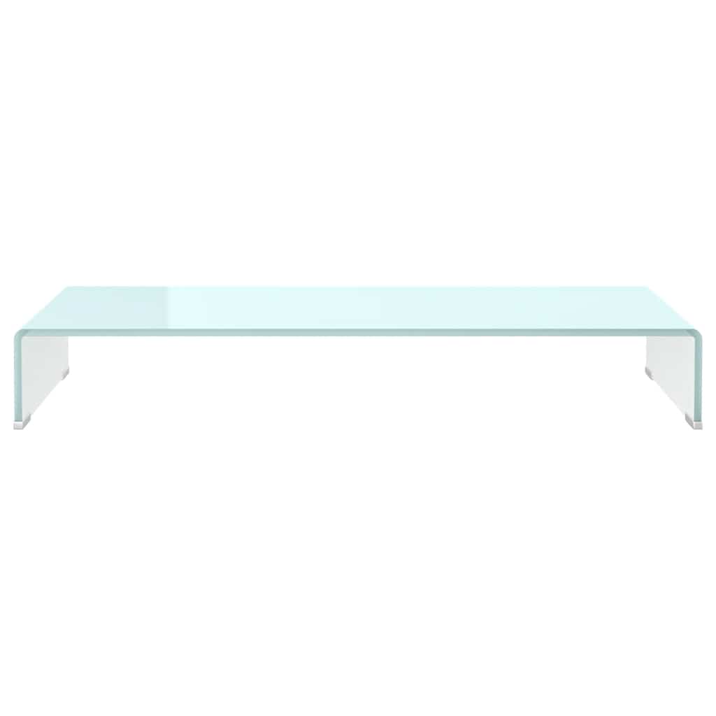 TV Stand/Monitor Riser Glass Depth 30 cm Green 90 cm