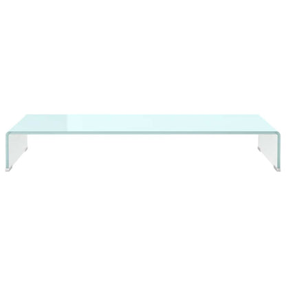 TV Stand/Monitor Riser Glass Depth 30 cm Green 90 cm