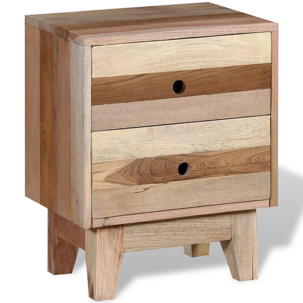 244234 vidaXL Bedside Cabinet Solid Reclaimed Wood 2