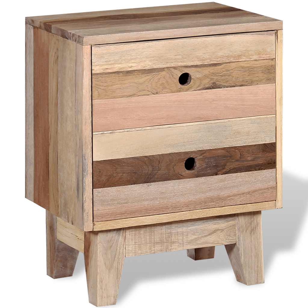 244234 vidaXL Bedside Cabinet Solid Reclaimed Wood 4