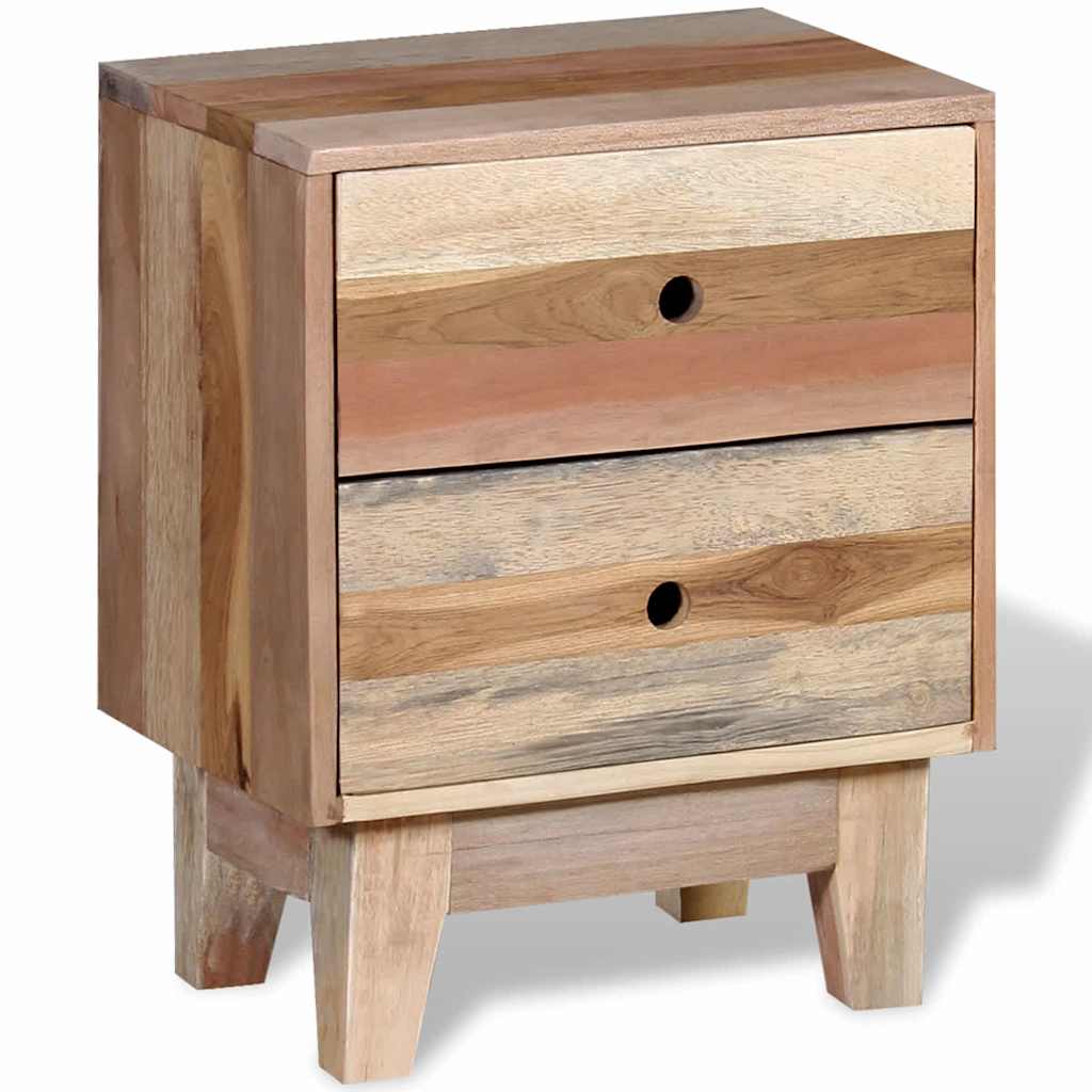 244234 vidaXL Bedside Cabinet Solid Reclaimed Wood 5