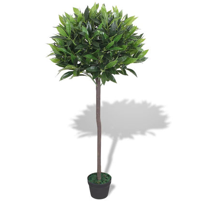 vidaXL Artificial Bay Tree Plant with Pot 125 cm Green 1