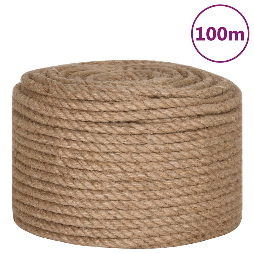 vidaXL Rope 100% Jute 12 mm 100 m 2