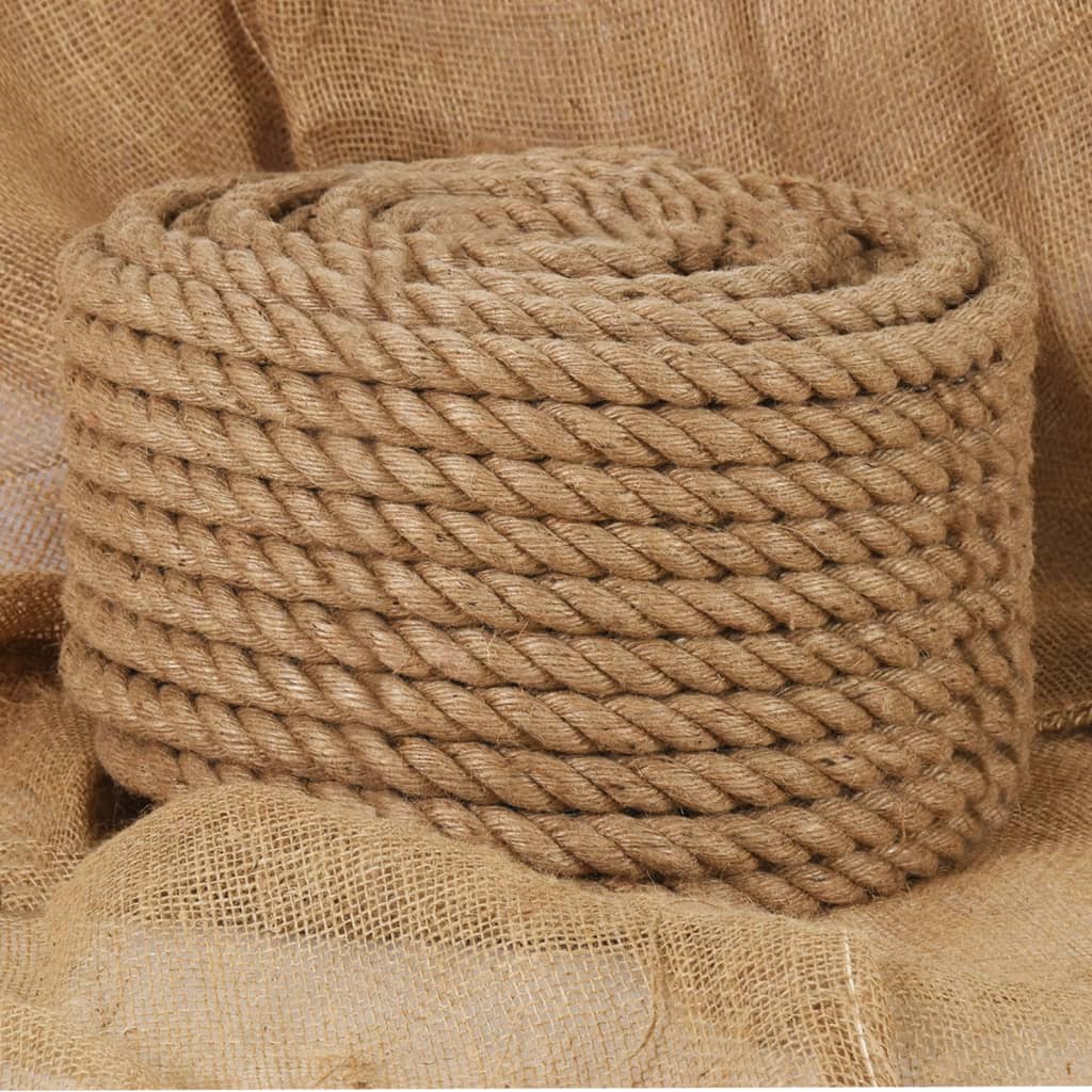 vidaXL Rope 100% Jute 20 mm 50 m 1
