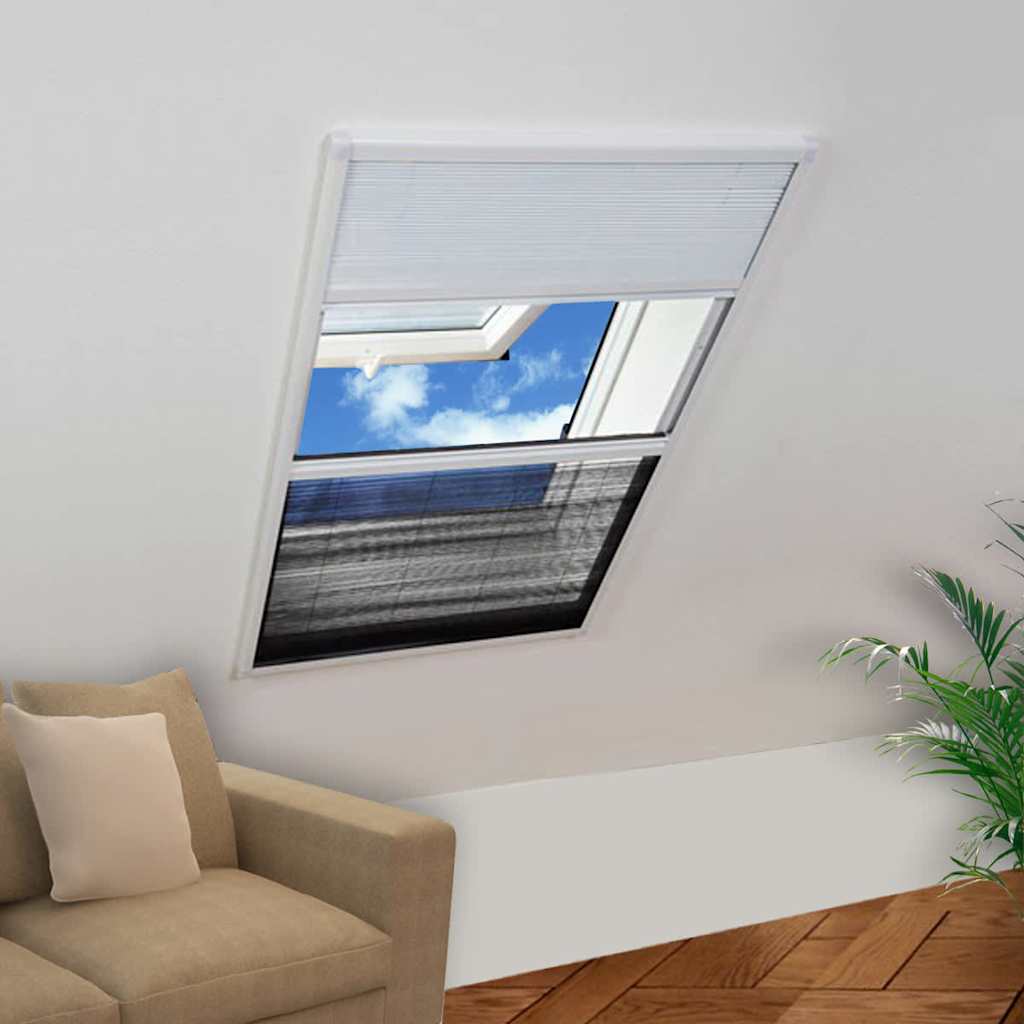 vidaXL Window Screen | White & Black 1