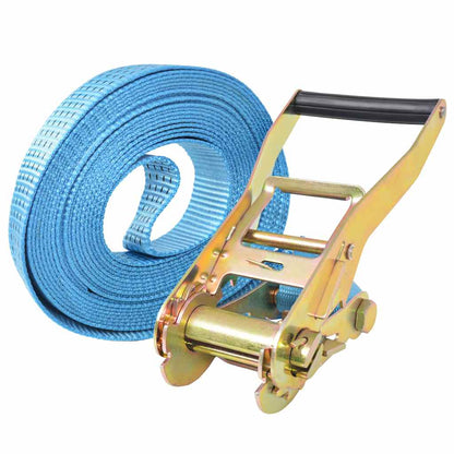 vidaXL Ratchet Tie Down Straps 4 pcs 4 Tonnes 8mx50mm Blue 2