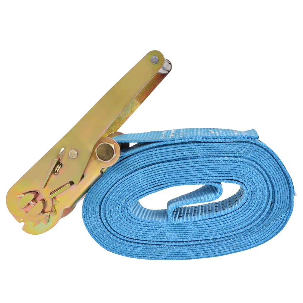 vidaXL Ratchet Tie Down Straps 4 pcs 4 Tonnes 8mx50mm Blue 4