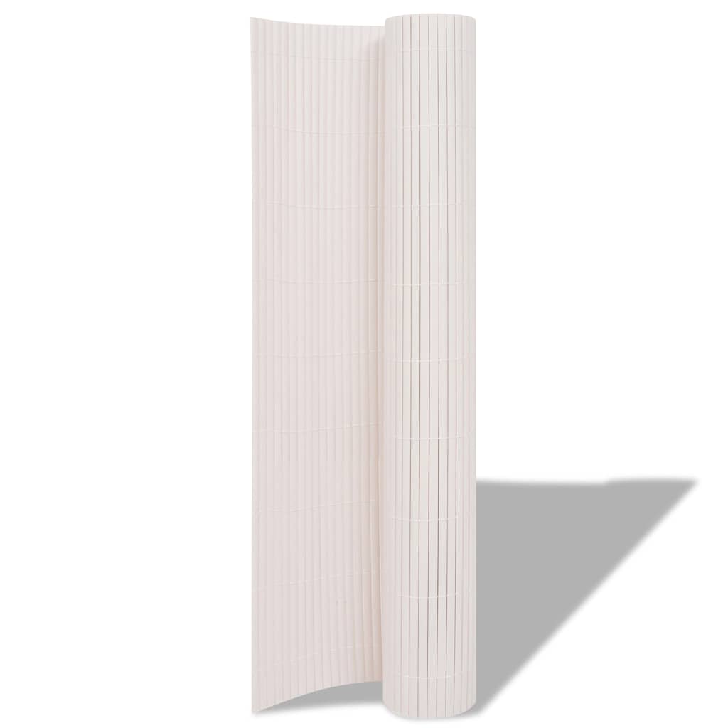 vidaXL Garden Fence White 150 x 300 cm PVC 2