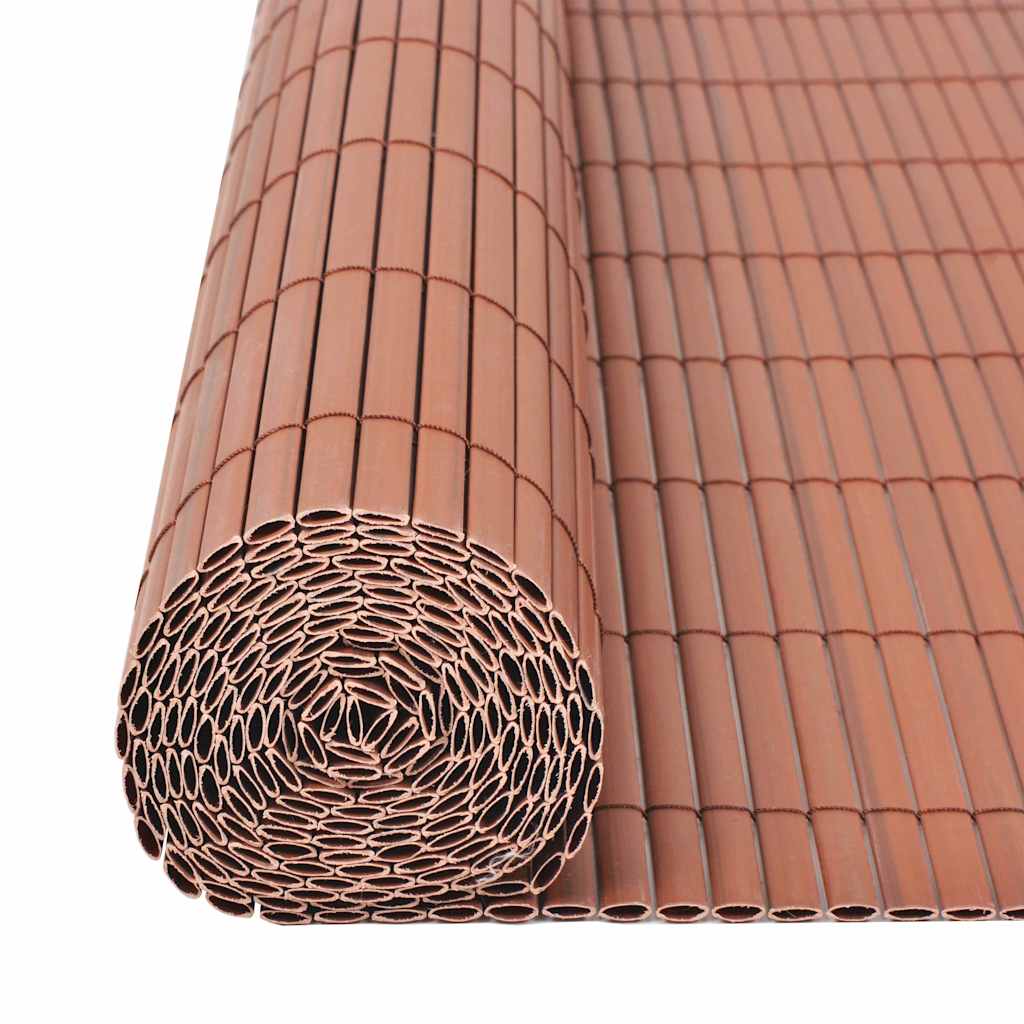 vidaXL Garden Fence Brown 150 x 300 cm PVC 3
