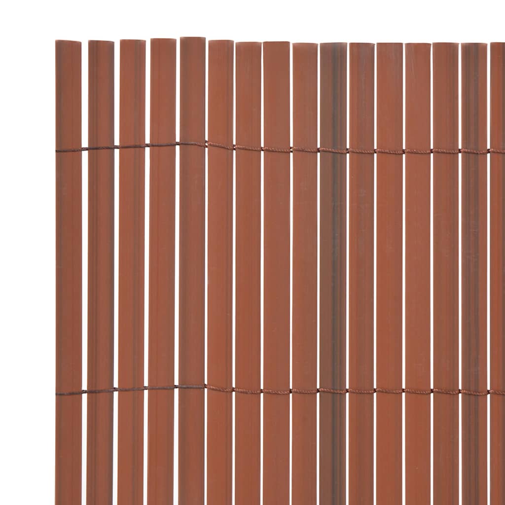 vidaXL Garden Fence Brown 150 x 300 cm PVC 4
