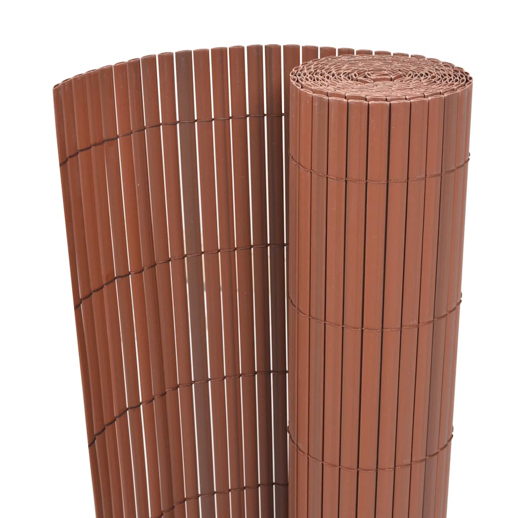 vidaXL Garden Fence Brown 150 x 300 cm PVC 1