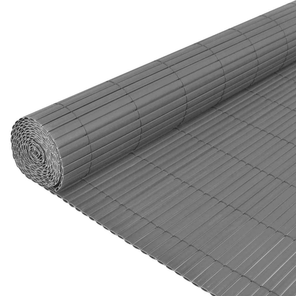 vidaXL Garden Fence Grey 150 x 300 cm PVC 5